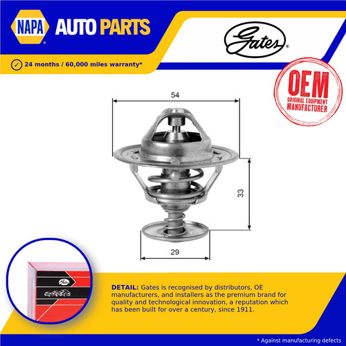 Coolant thermostat fits saab - thermostat,